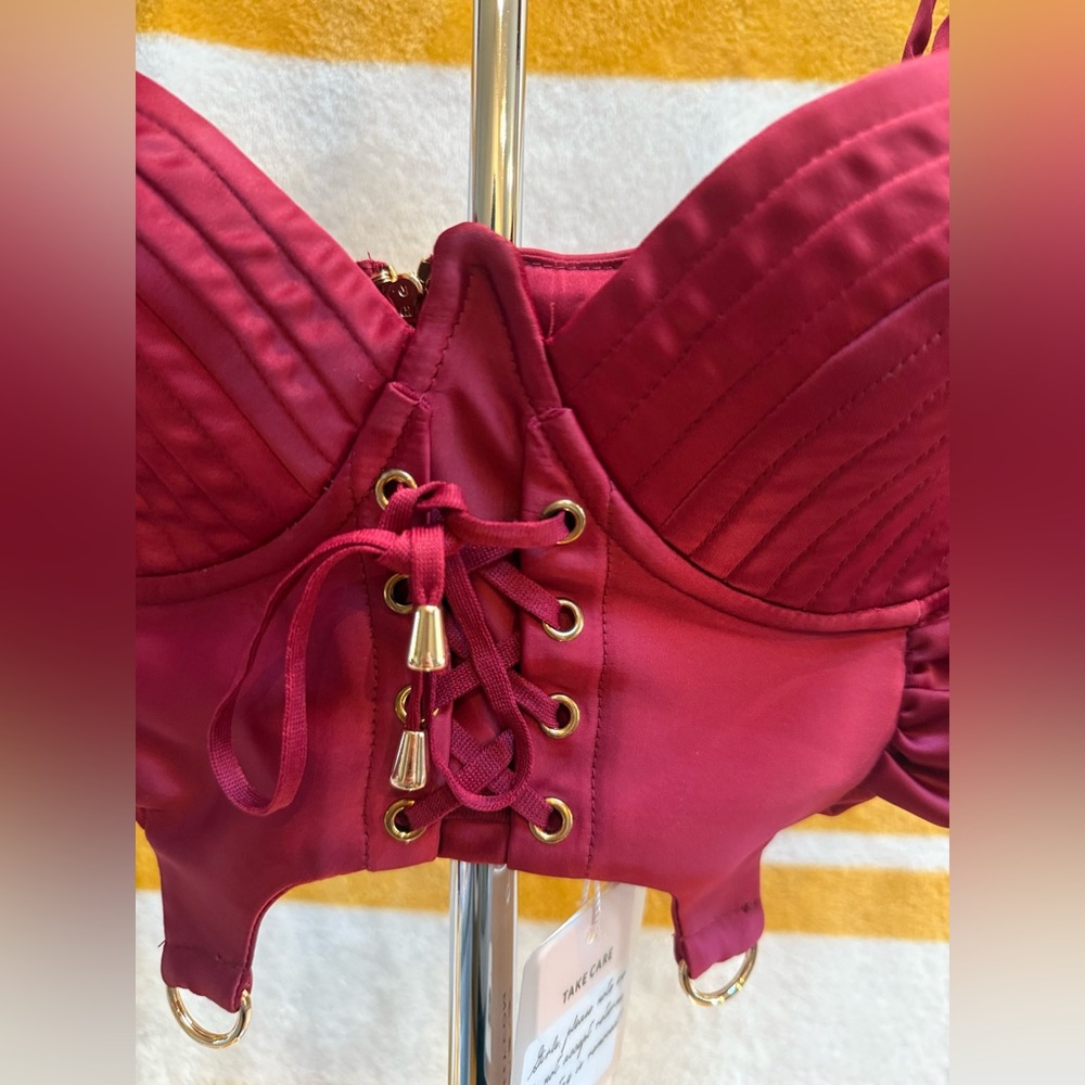 Oh Polly Red Corset Top